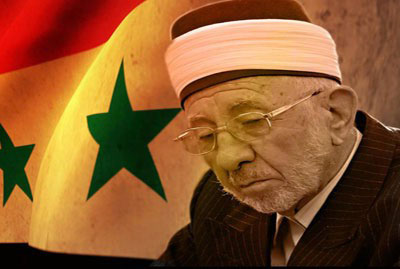 Clérigo Mohammad Said Ramada al-Bouti, assassinado dia 21/3/2013 em ataque terrorista à mesquita Eman, Damasco.