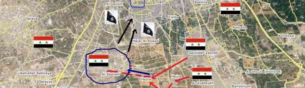 Avanços do Exército Sírio em El-Ghouta Oeste